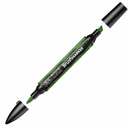 Маркер художественный "Brush", зеленый лесной